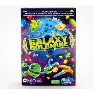 Hasbro Galaxy Goldmine Board Game, Space Treasure Game 10+, New In Box